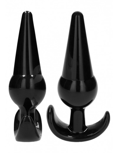 Набор из 4 черных анальных пробок N80 4-Piece Butt Plug Set